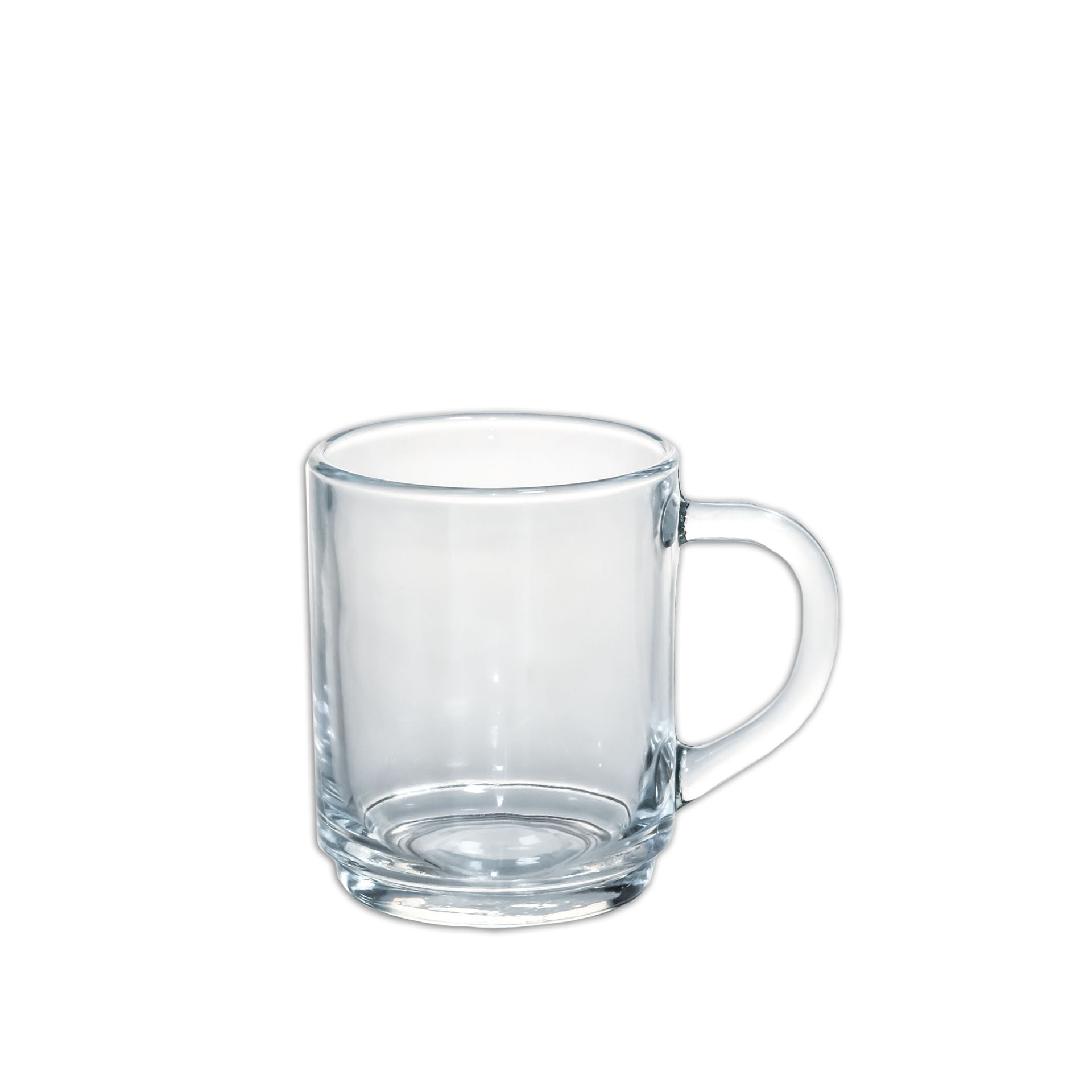 Caneca Vidro Redondo 250ml 7.2X9cm
