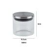 Frasco Vidro Tampa Metal 500ml 10.3X9cm Frasco Vidro Tampa Metal 500ml 10.3X9cm