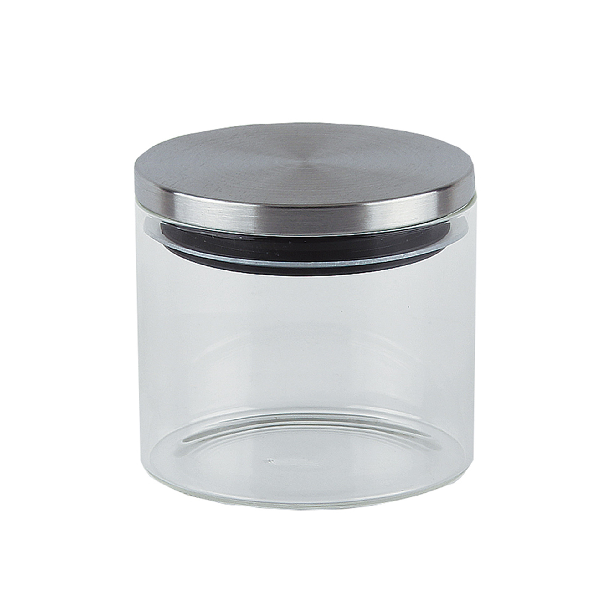 Frasco Vidro Tampa Metal 500ml 10.3X9cm