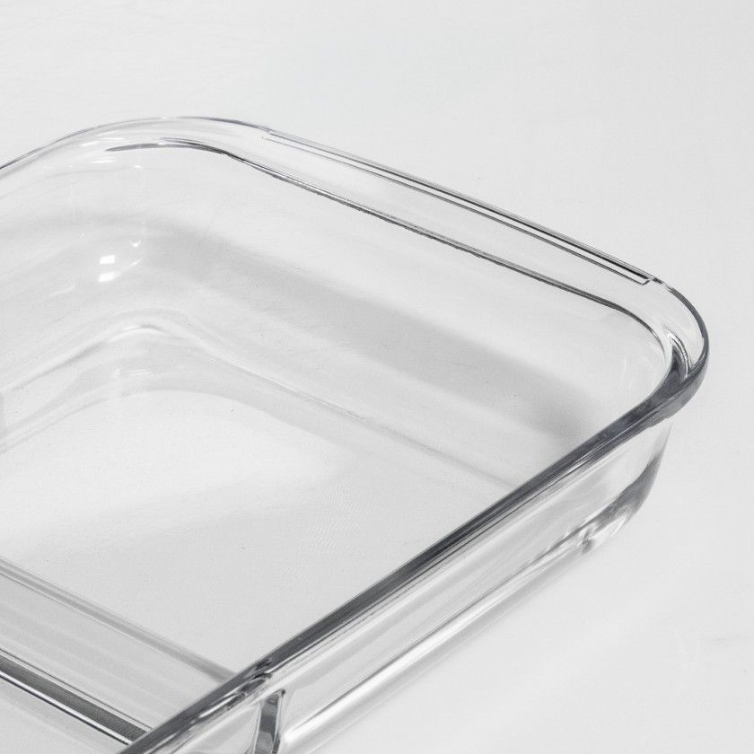 Assadeira Vidro com Divisria 39X23.5X5.5cm