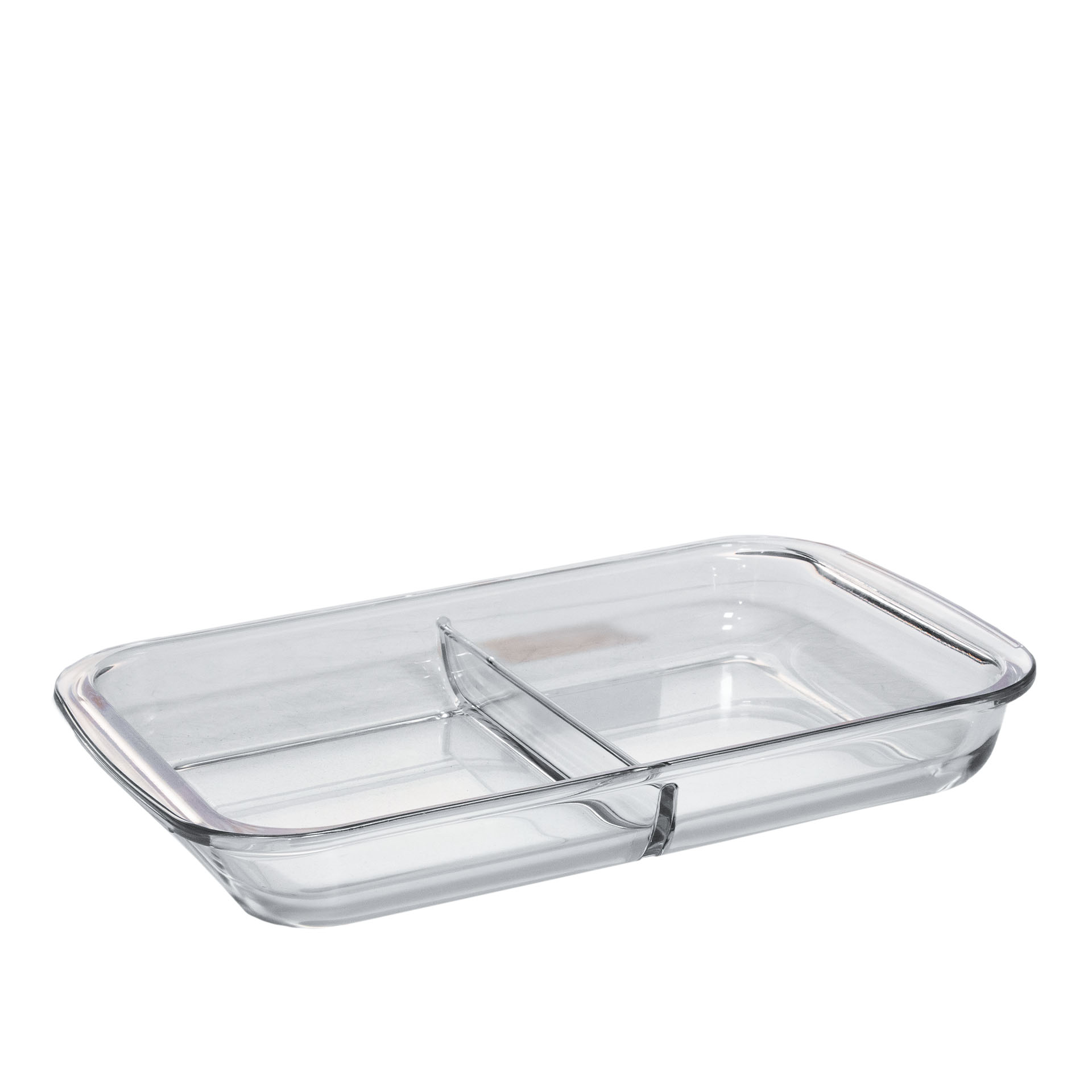Assadeira Vidro com Divisória 39X23.5X5.5cm