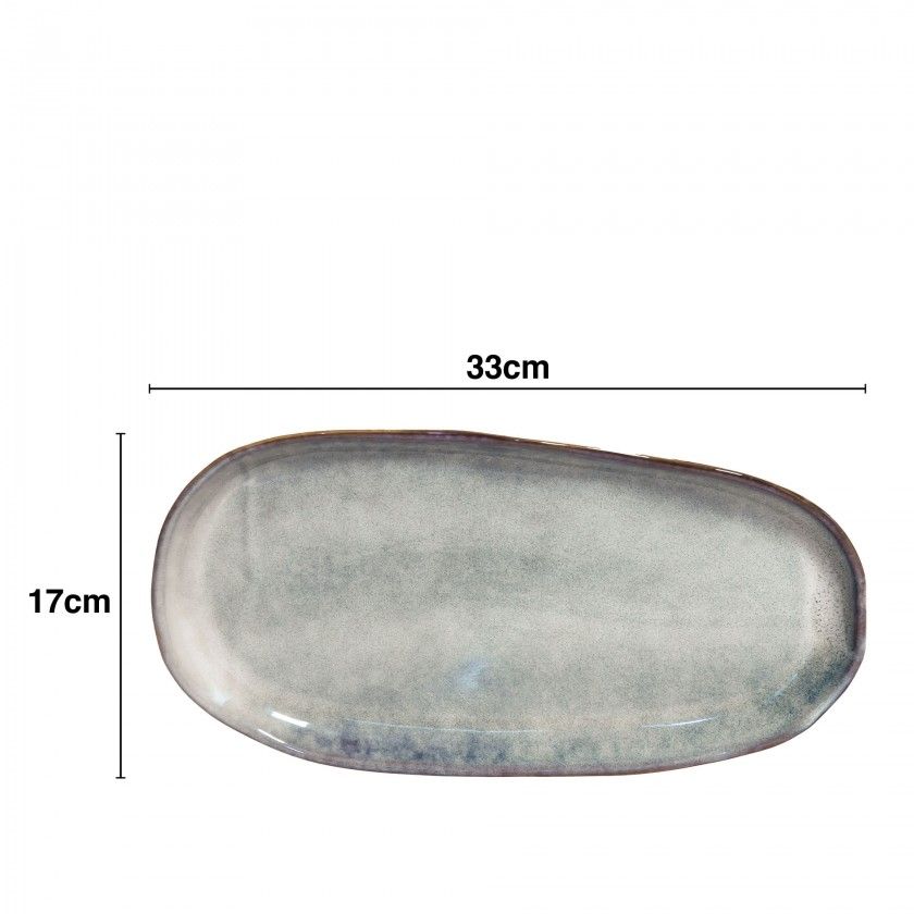 Travessa Cermica Oval 33X17cm