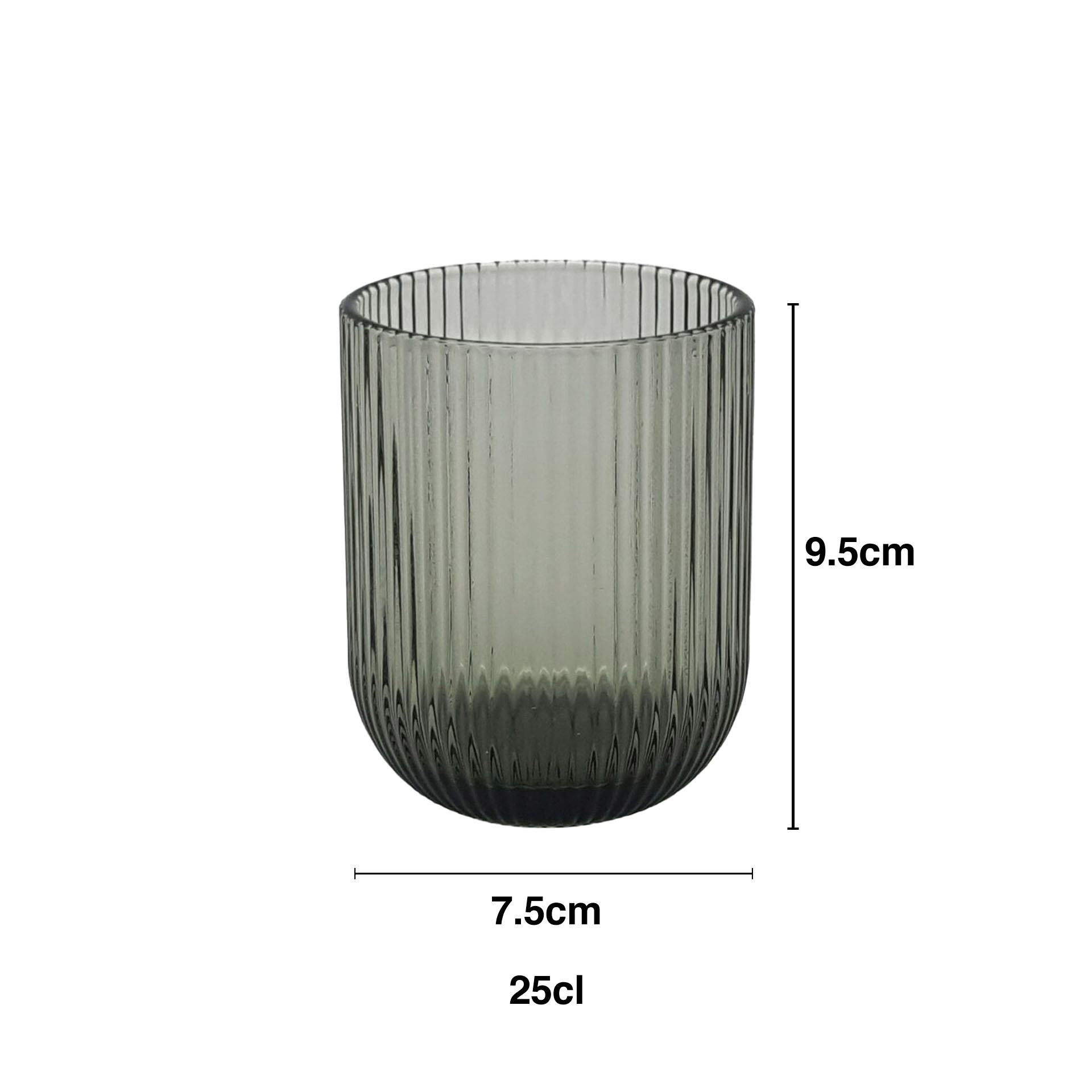 Copo sem Pé Stripes 250ml 7.5X9.5cm Pack 6