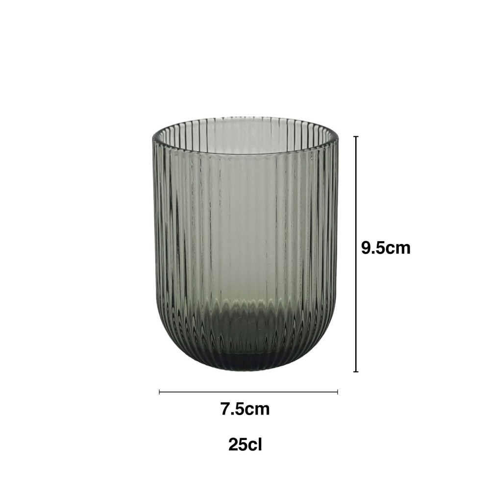 Copo sem P� Stripes 250ml 7.5X9.5cm Pack 6