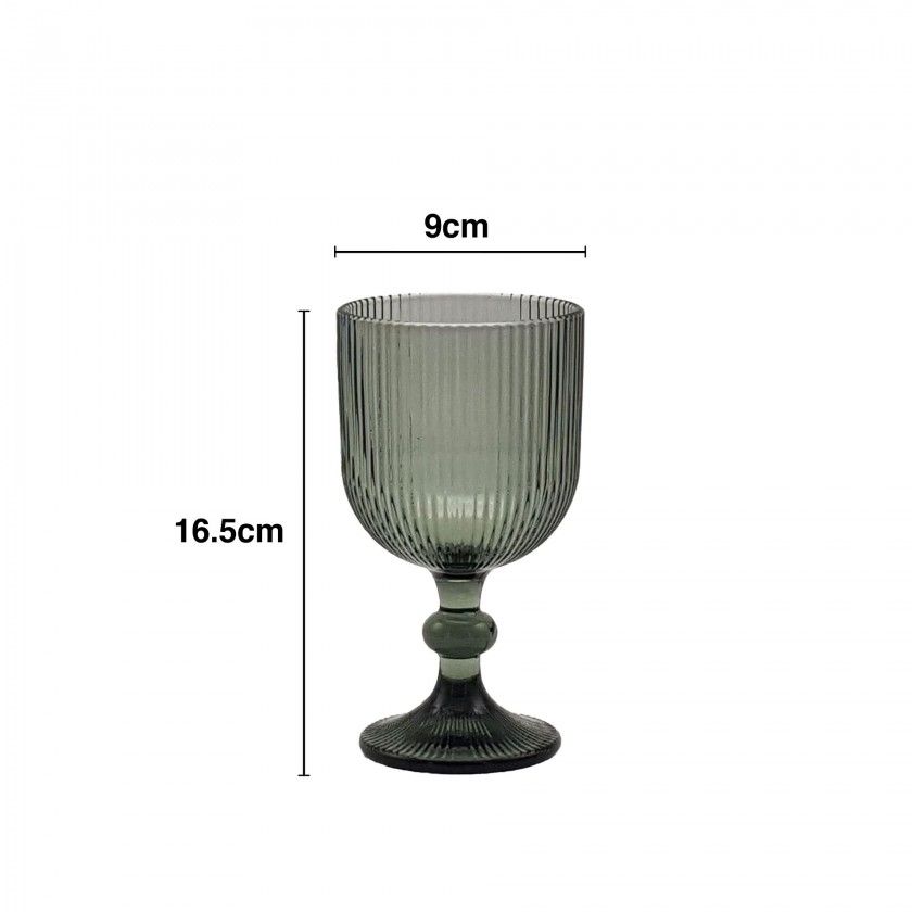 Copo com Pé Stripes 330ml 9X16.5cm Pack 6 Copo com Pé Stripes 330ml 9X16.5cm Pack 6