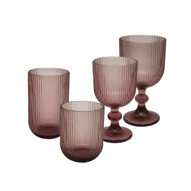 Copo sem P� Stripes 250ml 7.5X9.5cm Pack 6