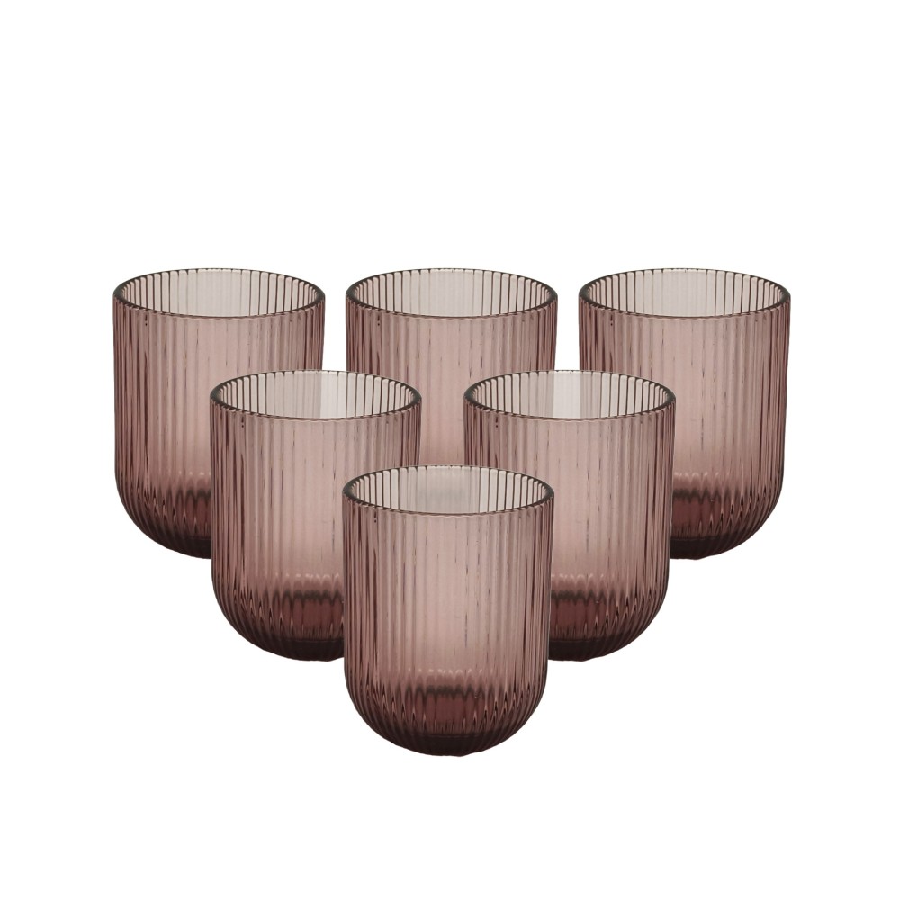 Copo sem P� Stripes 250ml 7.5X9.5cm Pack 6