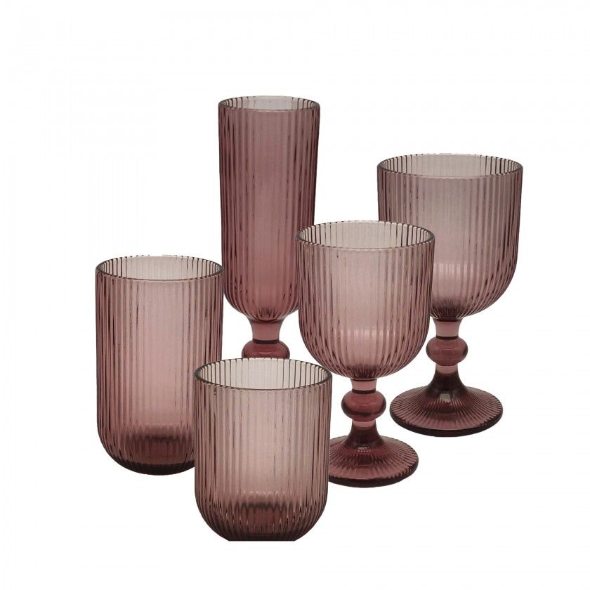 Copo Flute com Pé Stripes 150ml Pack 6 Copo Flute com Pé Stripes 150ml Pack 6