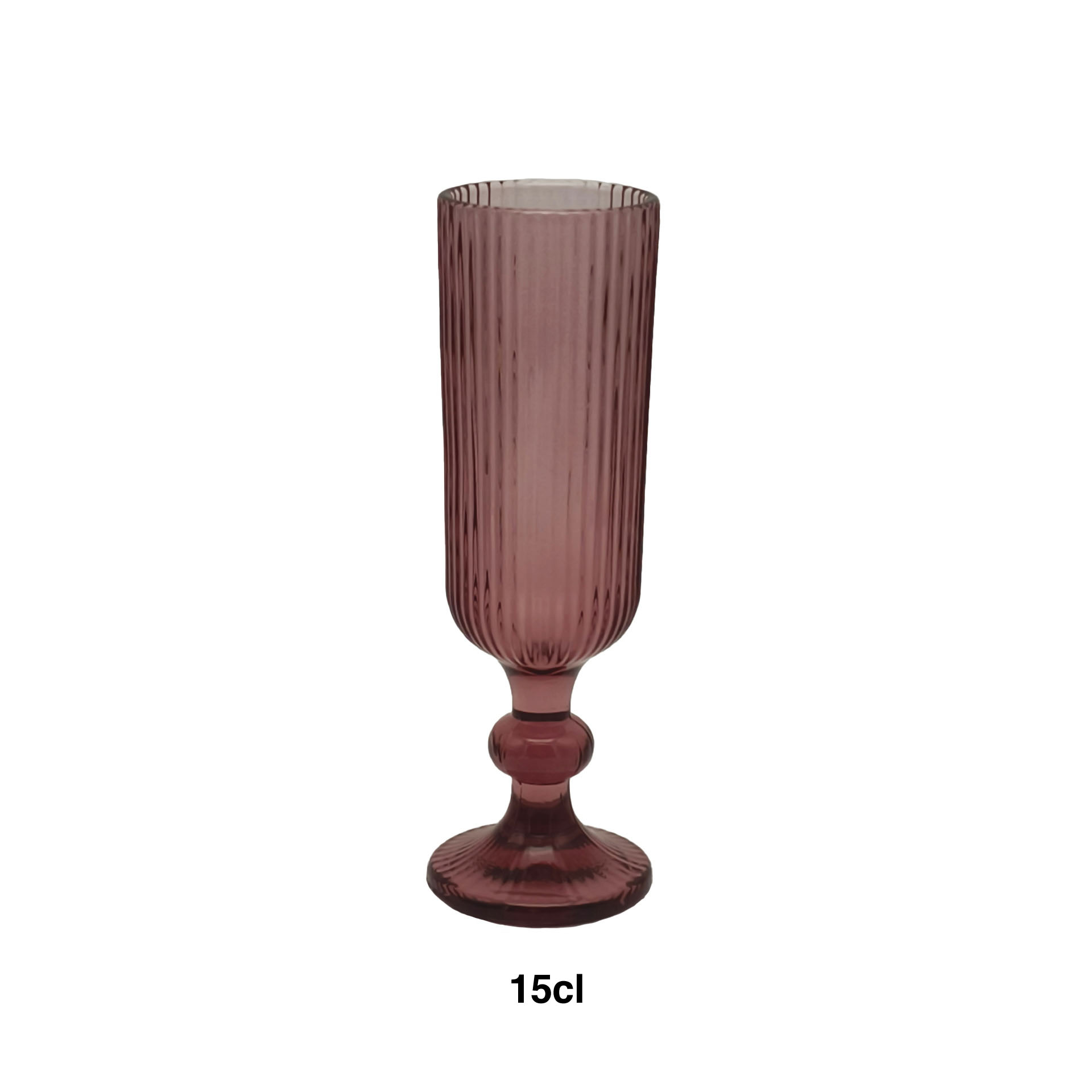 Copo Flute com Pé Stripes 150ml Pack 6