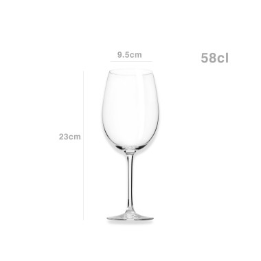 Copo com Pé C&S Cabernet 58cl Pack 6