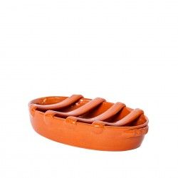 Assador Chouri�os Barro Liso N.3 31.5X14.5X5cm