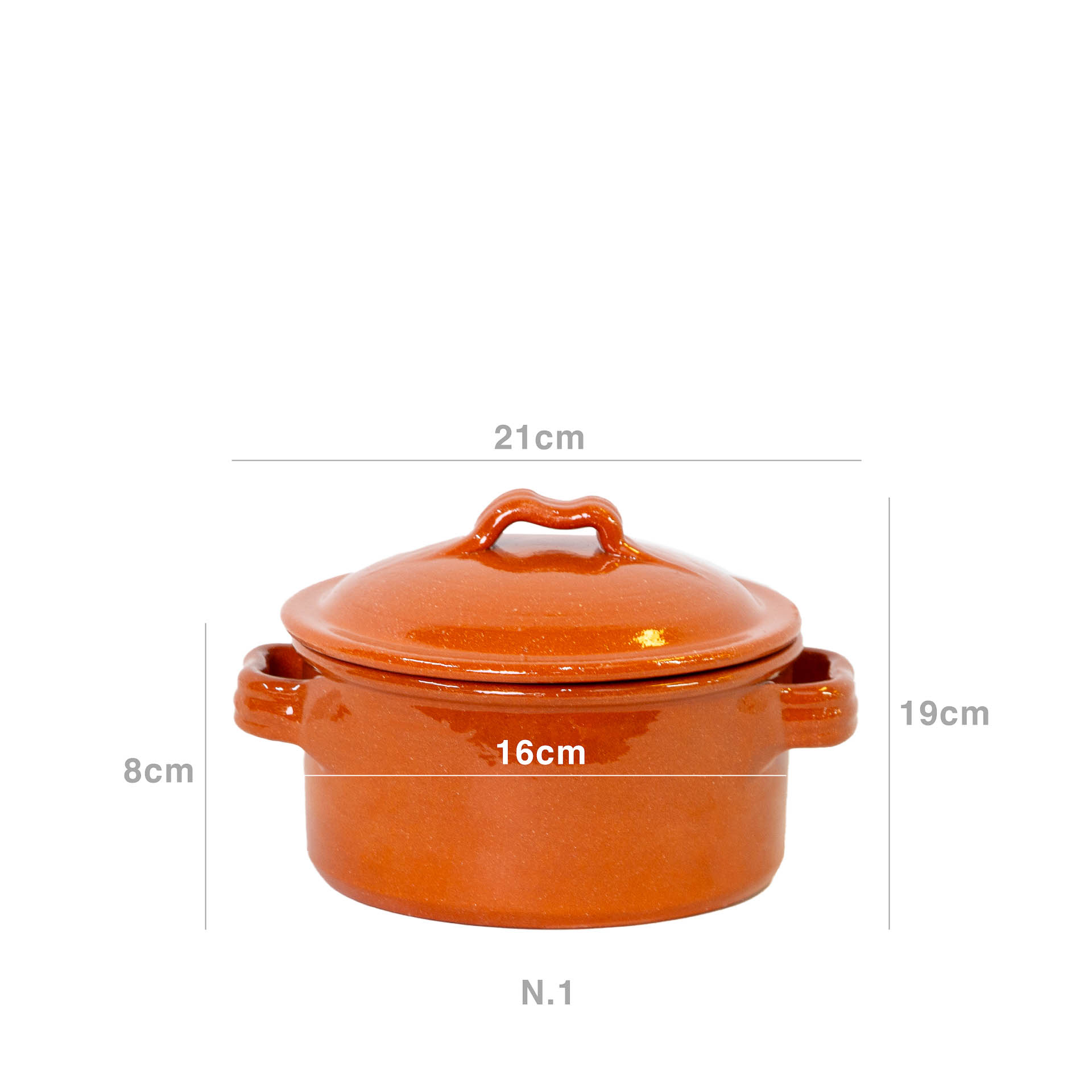 Tacho Barro Liso N.1 21X13cm