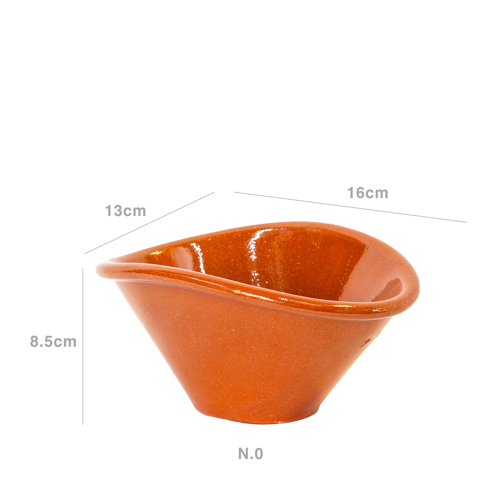 Torto Barro Liso N.0 16X13X8.5cm