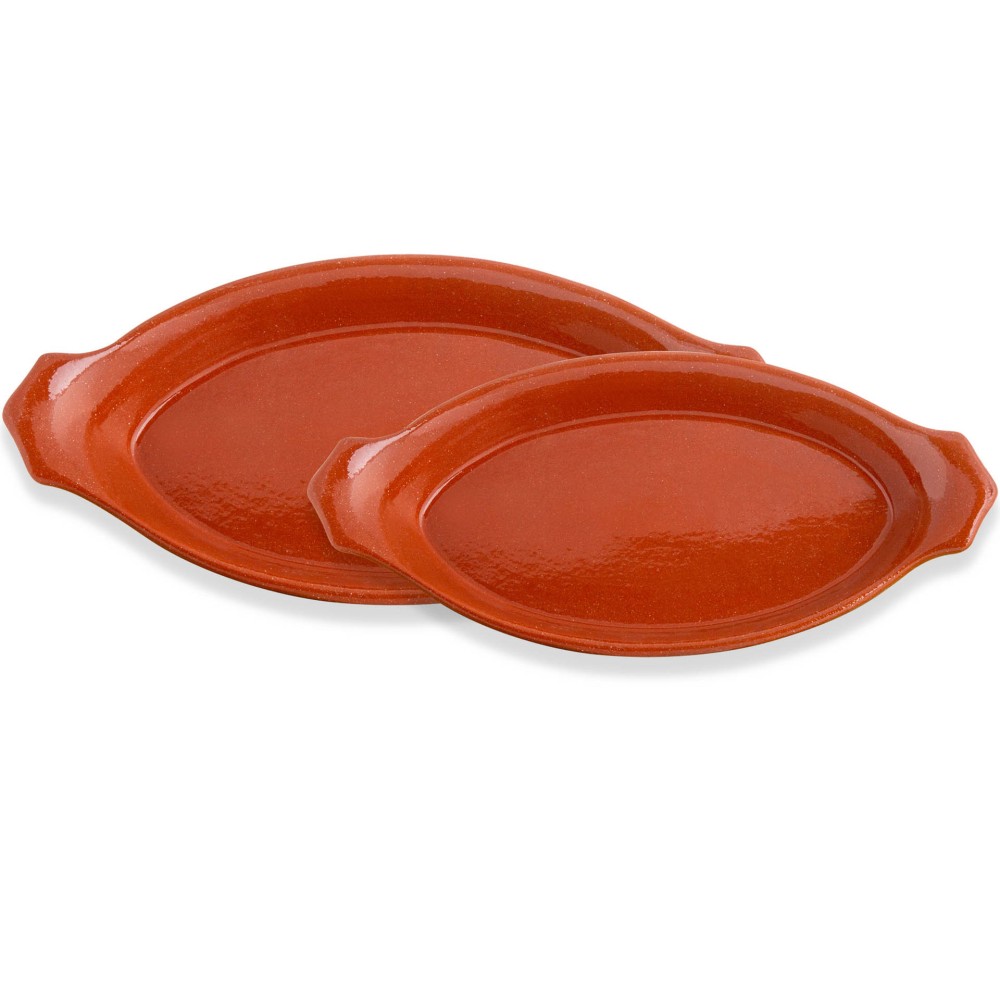 Travessa Barco Barro Liso 29X14X3.5CM