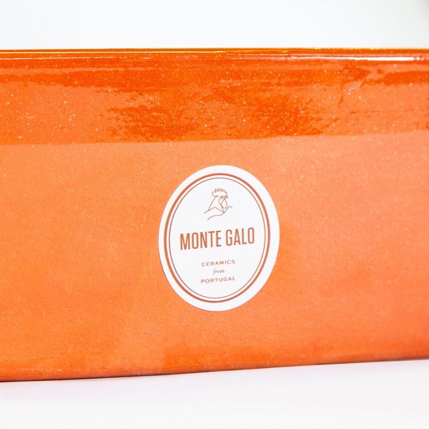 Assadeira Barro Liso Oval N.0 25X15X5cm