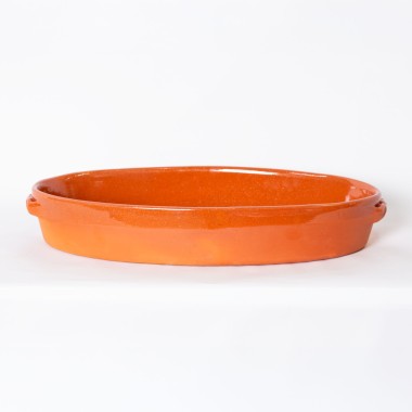 Assadeira Barro Liso Oval N.3 42.5X27X7.5cm