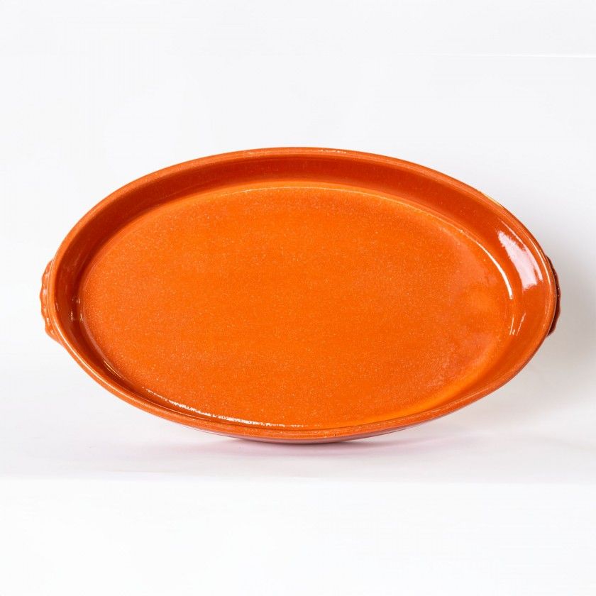 Assadeira Barro Liso Oval N.0 25X15X5cm
