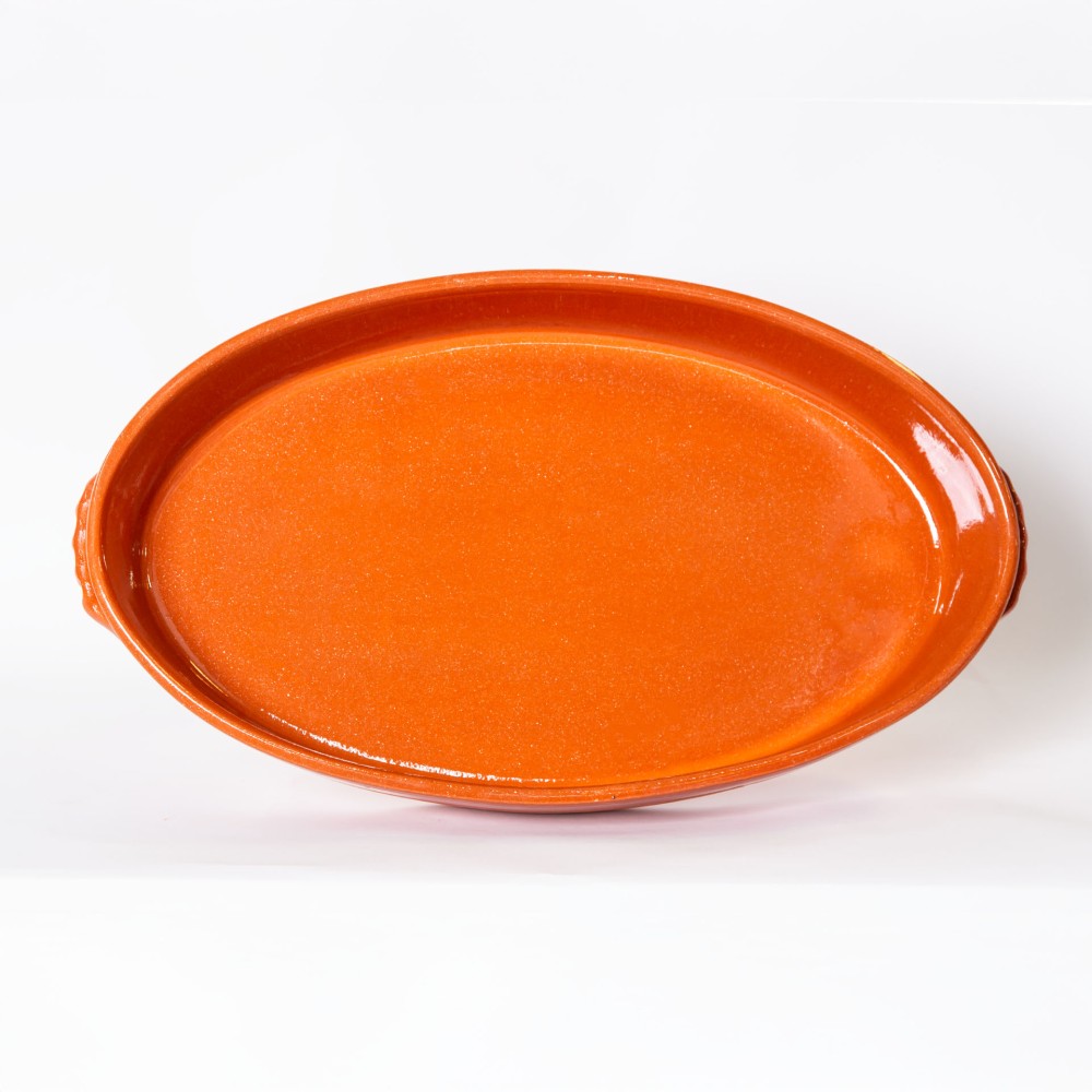 Assadeira Barro Liso Oval N.3 42.5X27X7.5cm