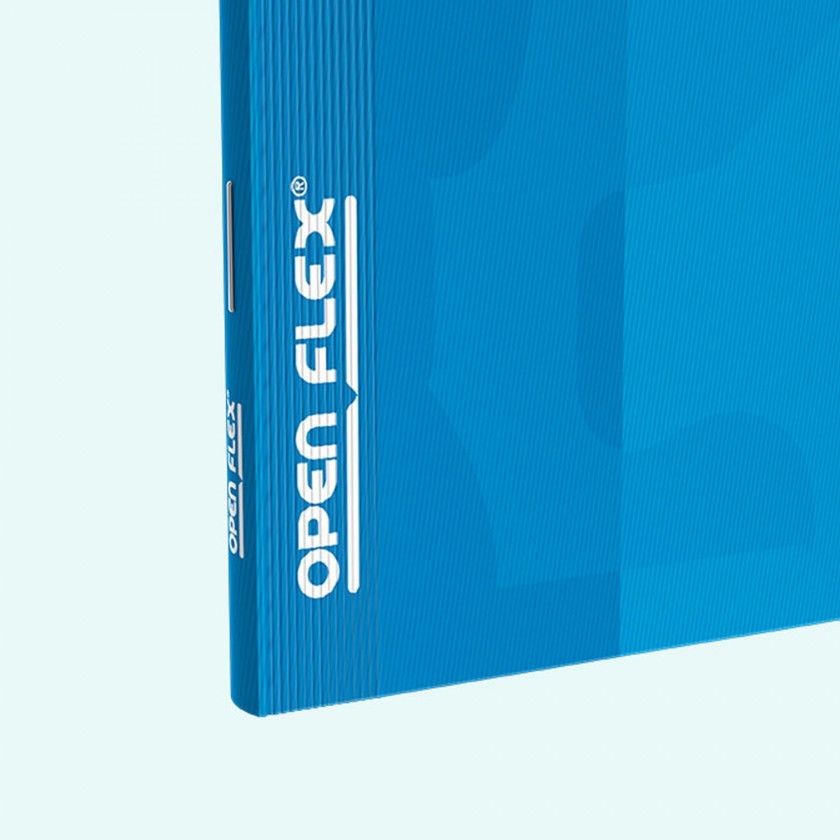 Caderno Agrafado Oxford Openflex A4 48 Folhas Pautado Preto