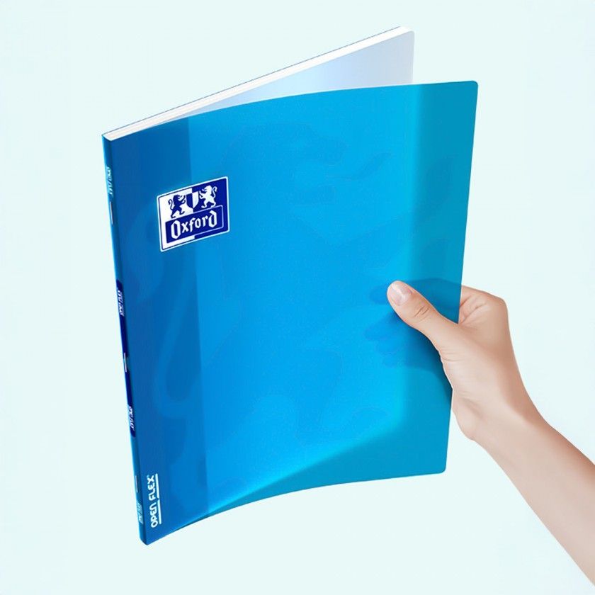 Caderno Agrafado Oxford Openflex A4 48 Folhas Pautado Preto