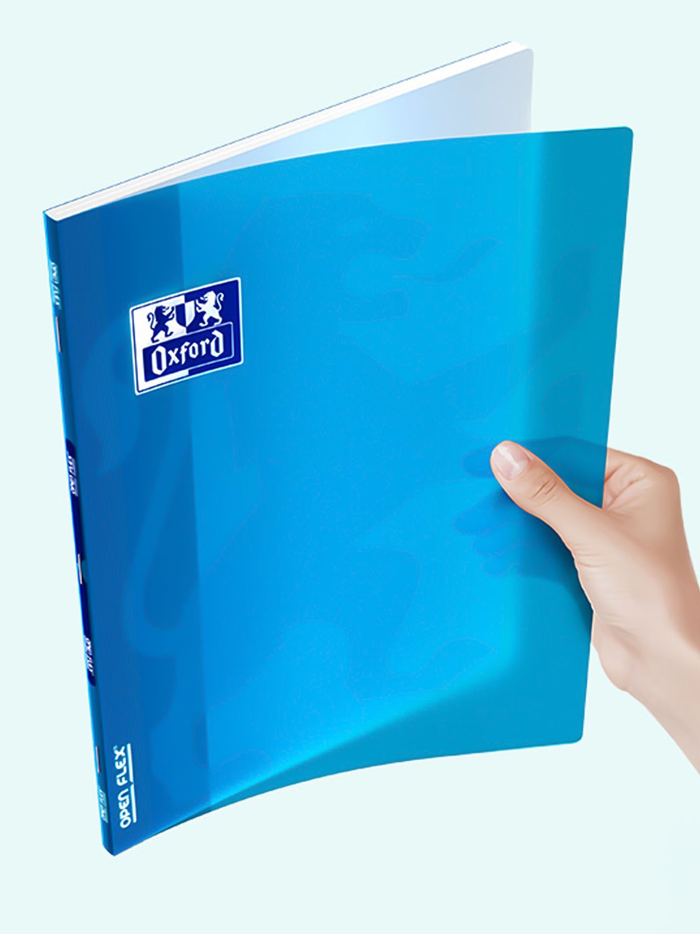Caderno Agrafado Oxford Openflex A4 48 Folhas Quadriculado Preto