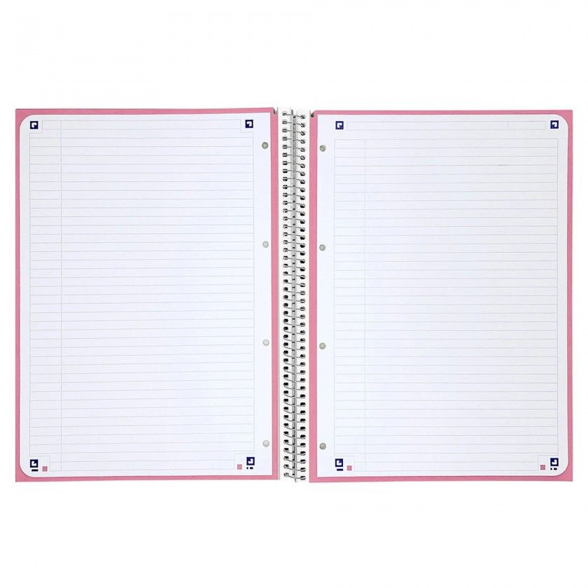Caderno Espiral Capa Dura Oxford School A4 80 Folhas Pautado Cor viva Caderno Espiral Capa Dura Oxford School A4 80 Folhas Pautado Cor viva
