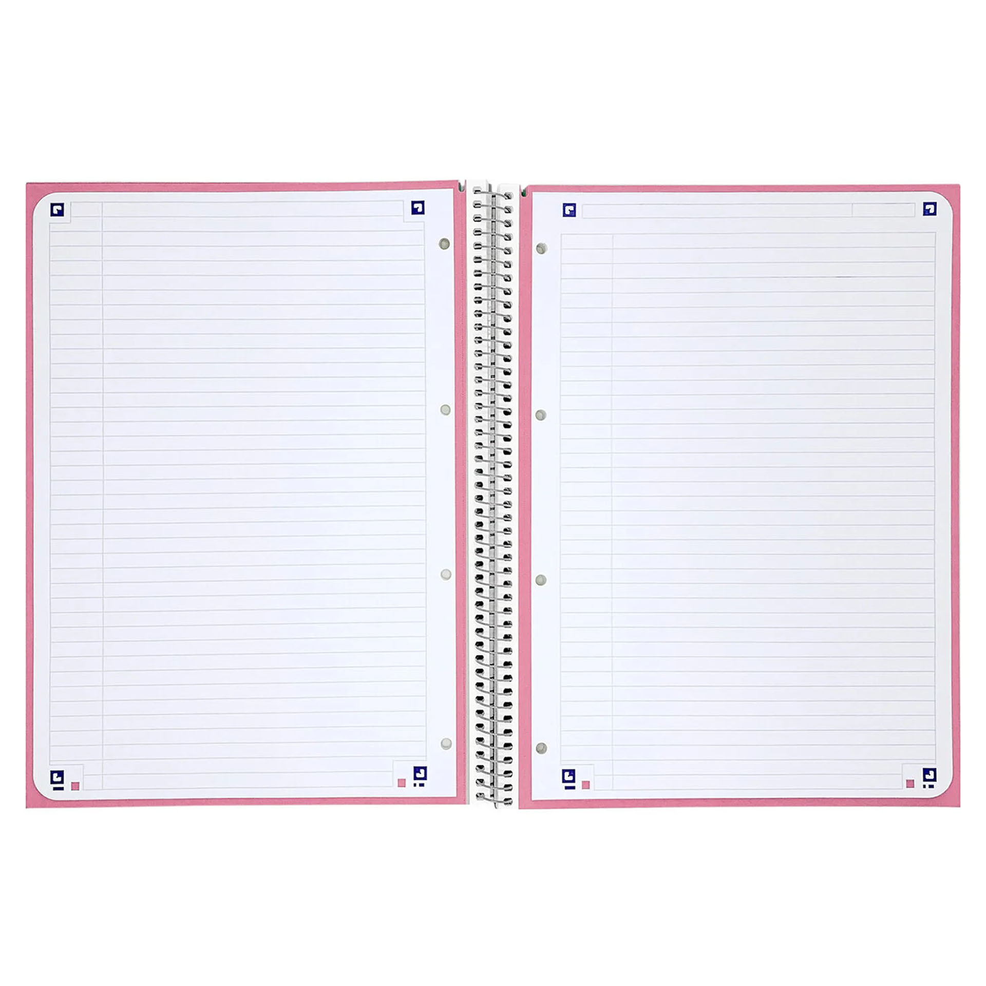 Caderno Espiral Capa Dura Oxford School A4 80 Folhas Pautado Cor viva