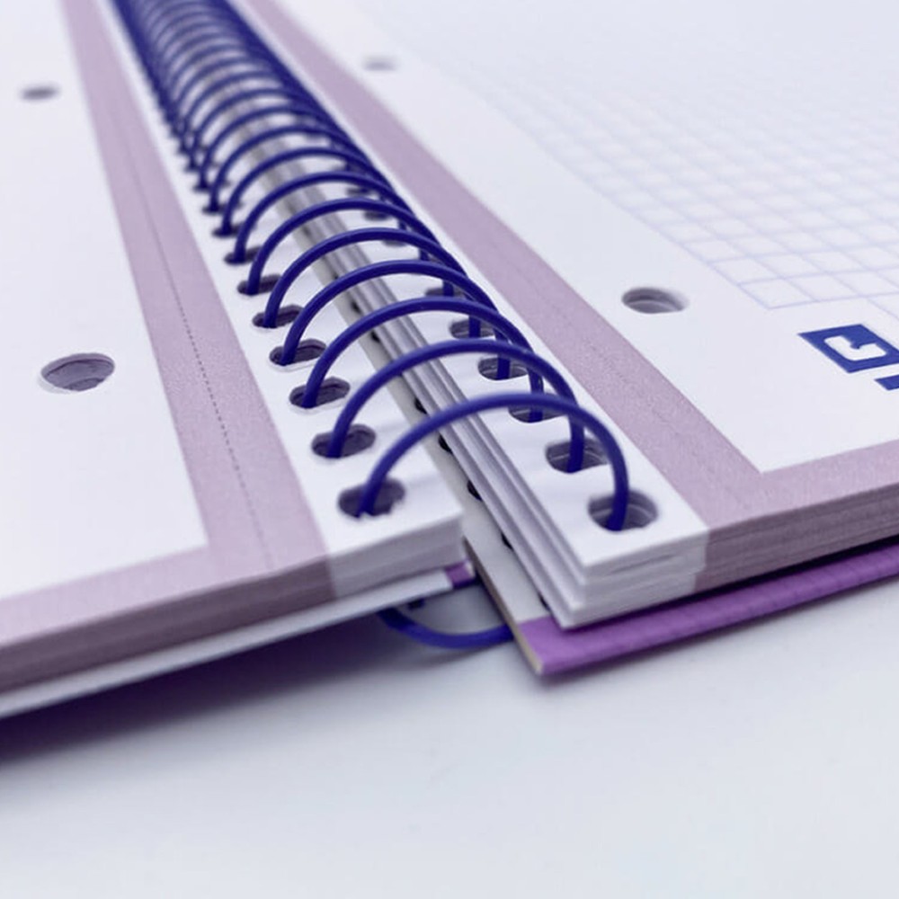 Caderno Espiral Capa Dura Oxford Touch A4 80 Folhas Pautado Pastel