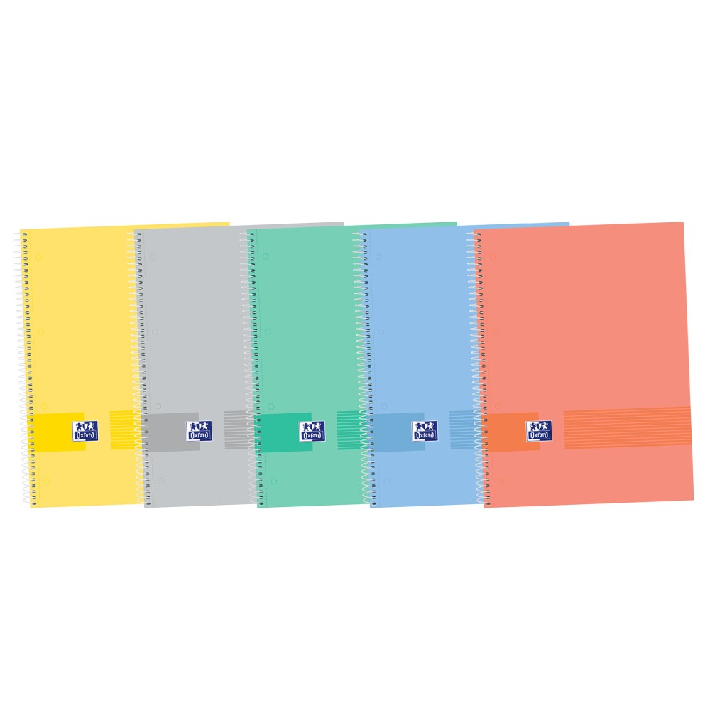 Caderno Espiral Capa Dura Oxford&You A4 80 Folhas Pautado Pastel