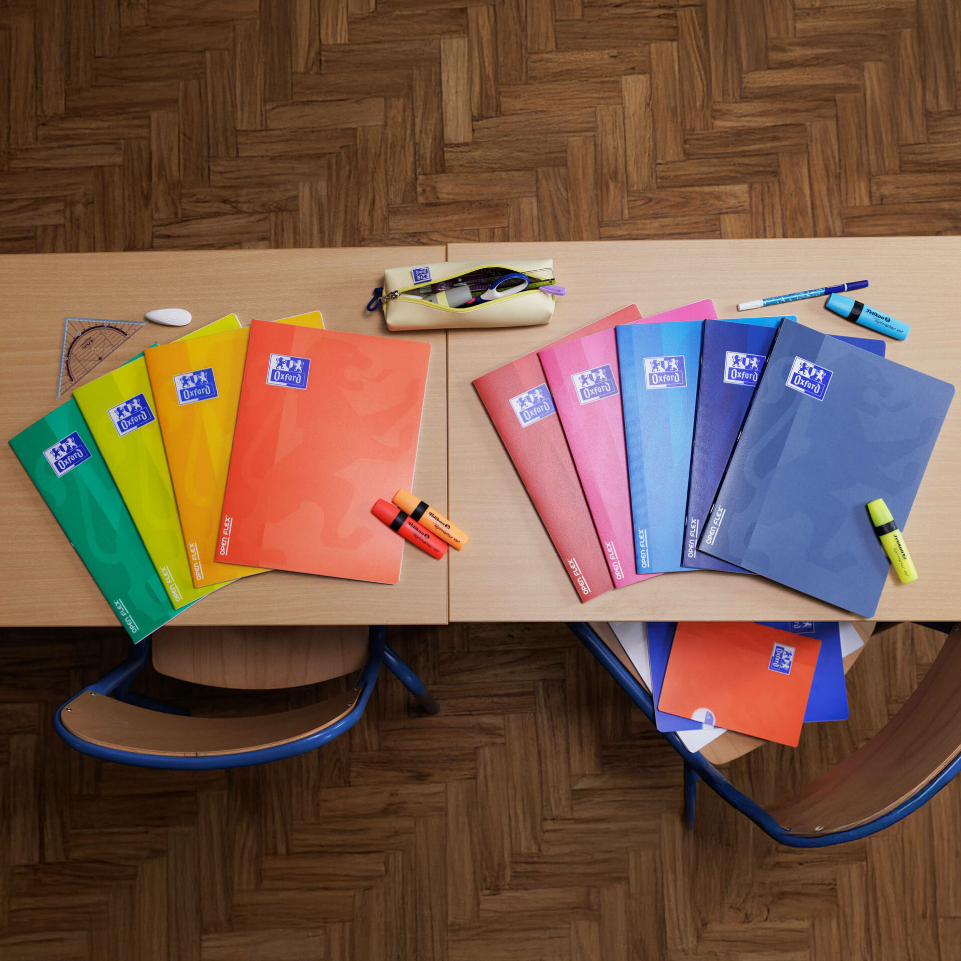 Caderno Agrafado Oxford Openflex A4 48 Folhas Pautado Cor Viva