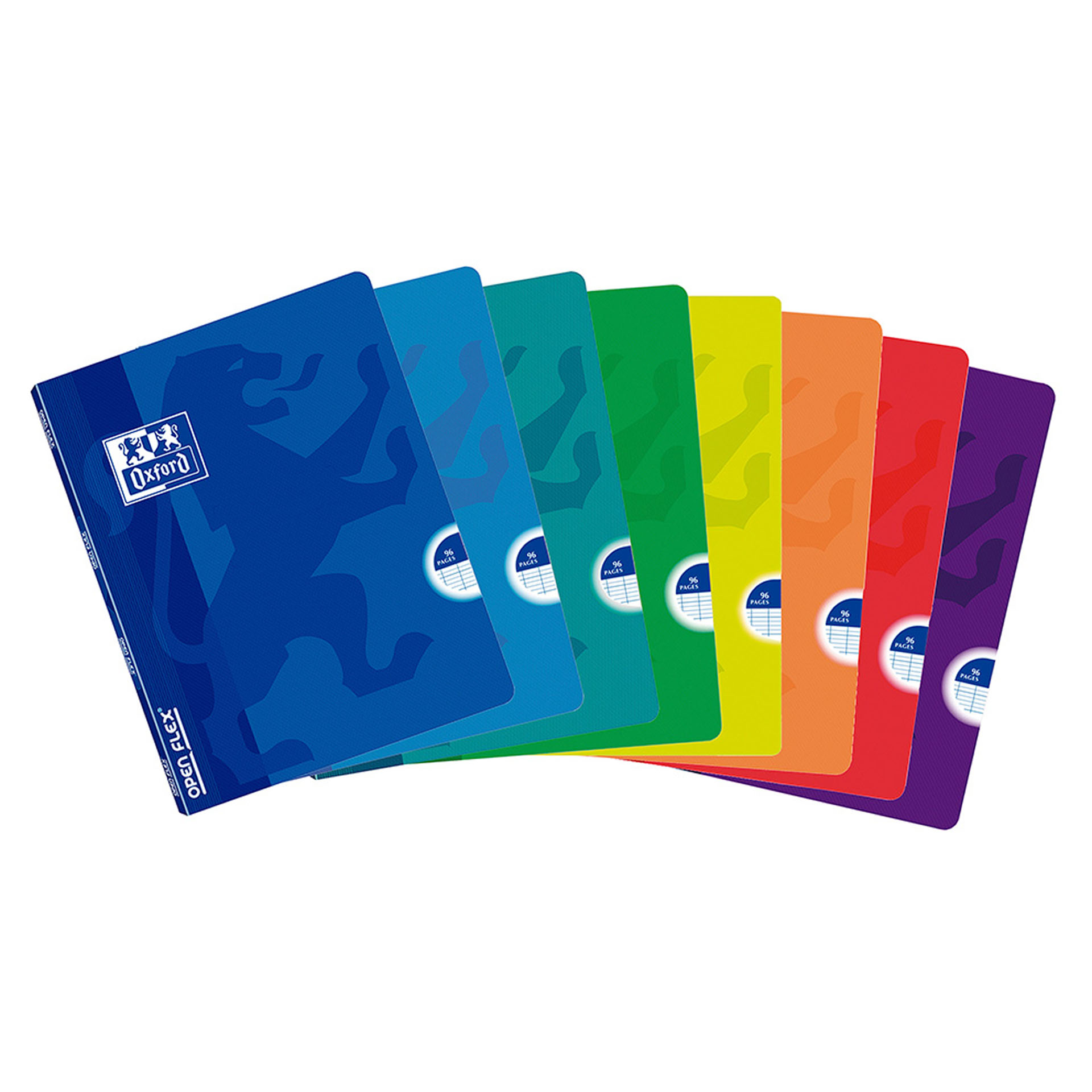 Caderno Agrafado Oxford Openflex A4 48 Folhas Pautado Cor Viva