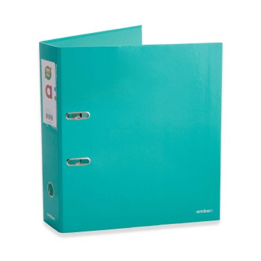 Pasta Arquivo L/L Ambar School A4 Azul Turquesa