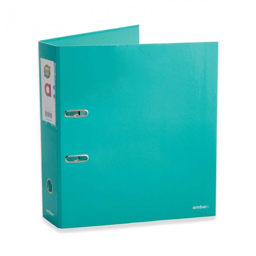 Pasta Arquivo L/L Ambar School A4 Azul Turquesa