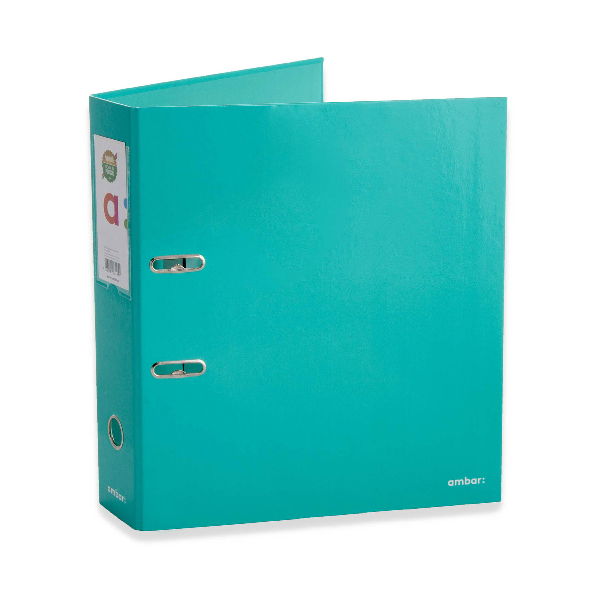 Pasta Arquivo L/L Ambar School A4 Azul Turquesa