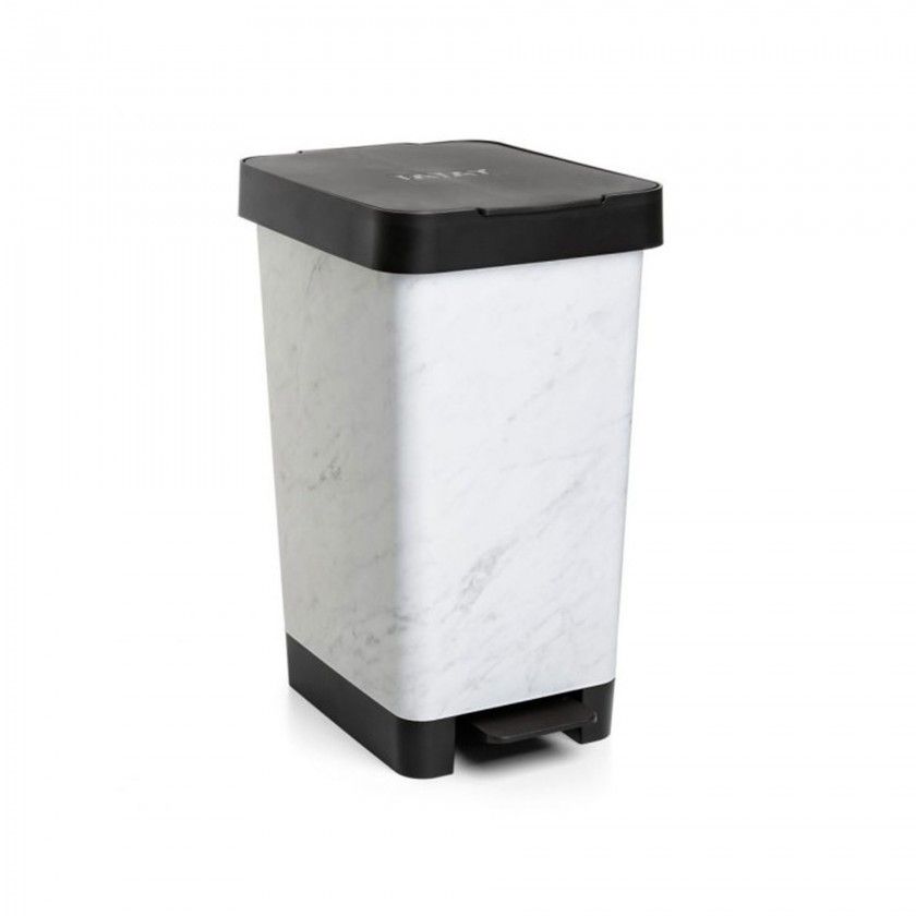 Balde Lixo com Pedal Smart Decorado 25L 26X36X47cm