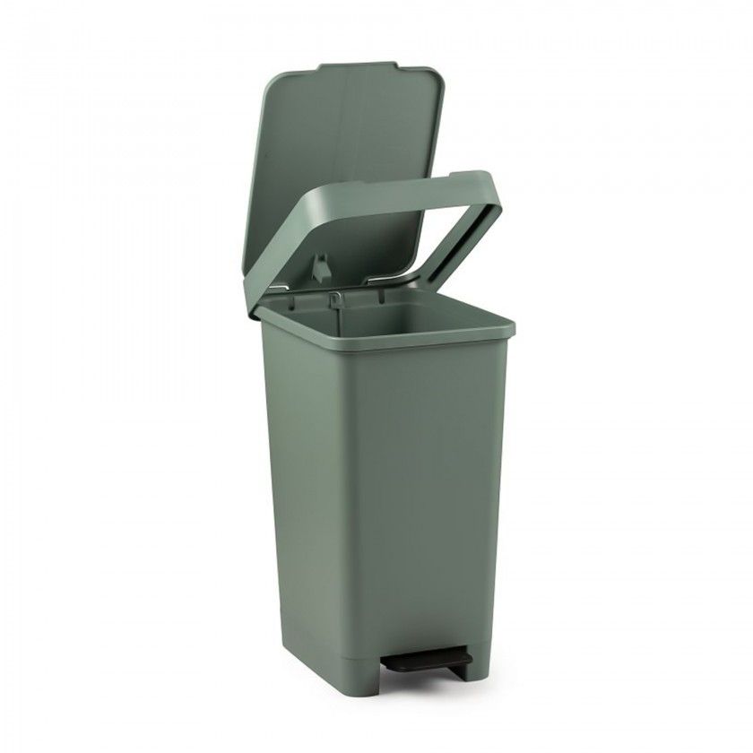 Balde Lixo com Pedal Smart Cor Sólida 25L 26X36X47cm Balde Lixo com Pedal Smart Cor Sólida 25L 26X36X47cm