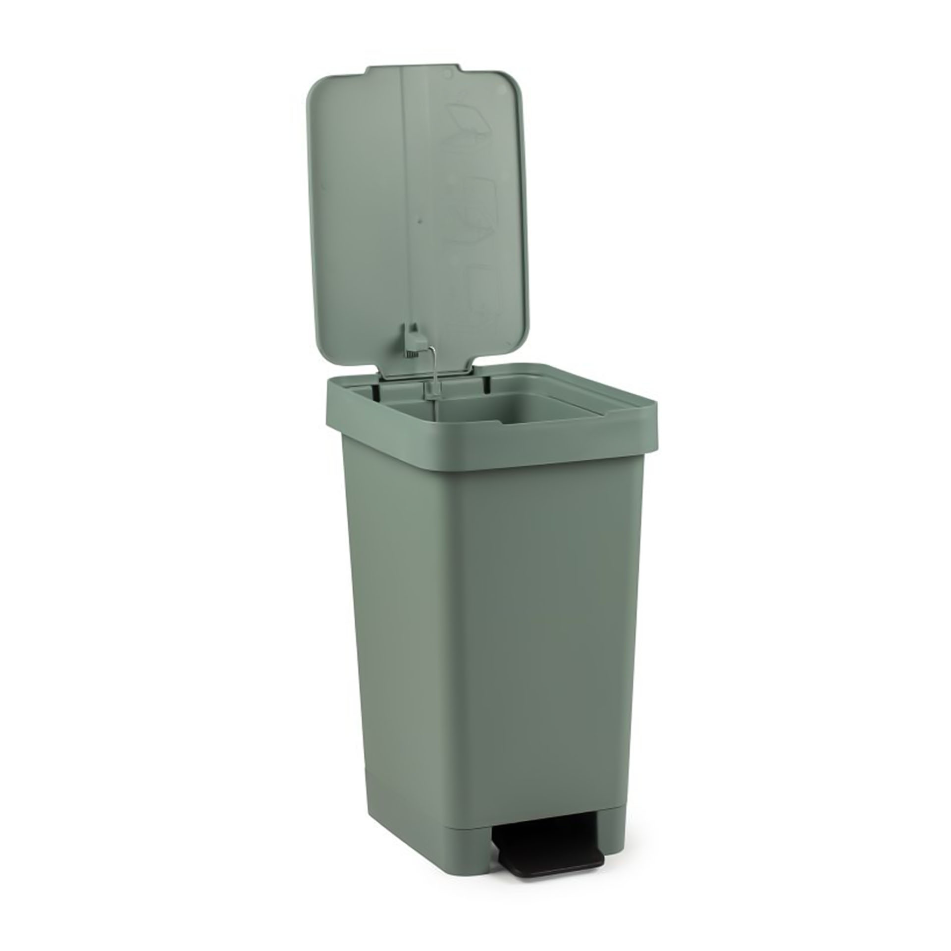 Balde Lixo com Pedal Smart Cor Sólida 25L 26X36X47cm