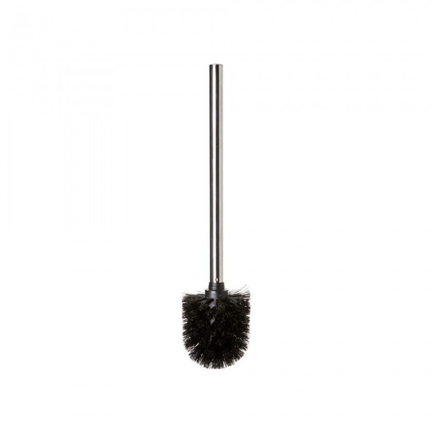 Escovilho WC Inox sem Copo Preto 8X8X35cm
