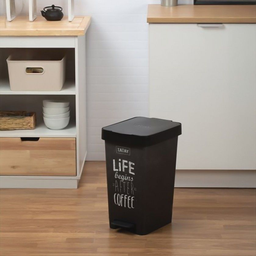 Balde Lixo com Pedal Smart Decorado 25L 26X36X47cm Balde Lixo com Pedal Smart Decorado 25L 26X36X47cm