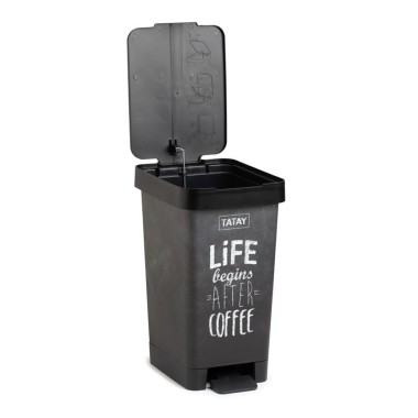 Balde Lixo com Pedal Smart Decorado 25L 26X36X47cm