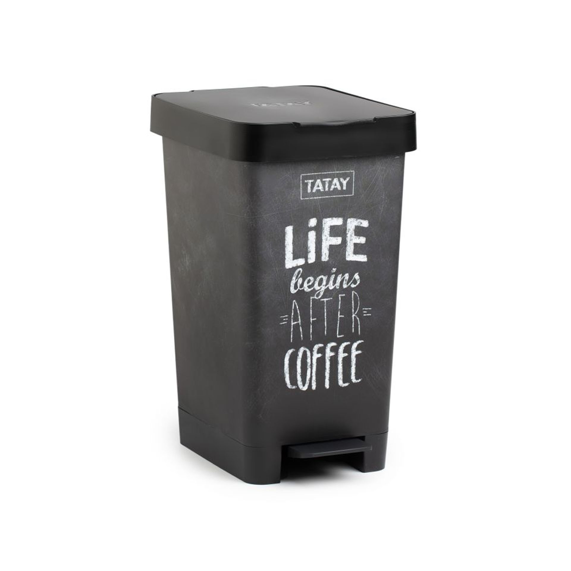 Balde Lixo com Pedal Smart Decorado 25L 26X36X47cm