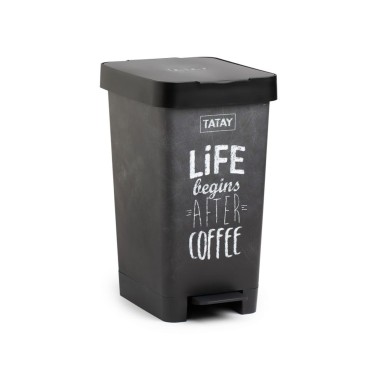 Balde Lixo com Pedal Smart Decorado 25L 26X36X47cm