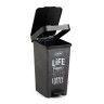 Balde Lixo com Pedal Smart Decorado 25L 26X36X47cm