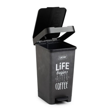 Balde Lixo com Pedal Smart Decorado 25L 26X36X47cm