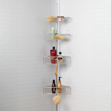 Barra Telesc�pica Alum�nio 4 Cestos WC 35.5X21.5X270cm