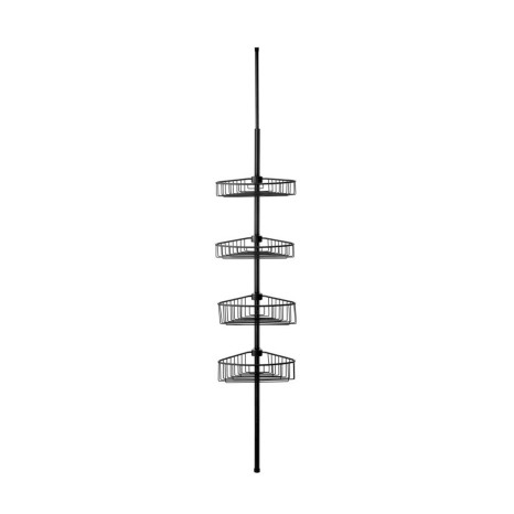 Barra Telescópica Alumínio 4 Cestos WC 35.5X21.5X270cm - Image product