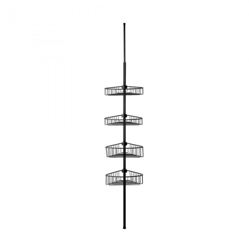 Barra Telescpica Alumnio 4 Cestos WC 35.5X21.5X270cm
