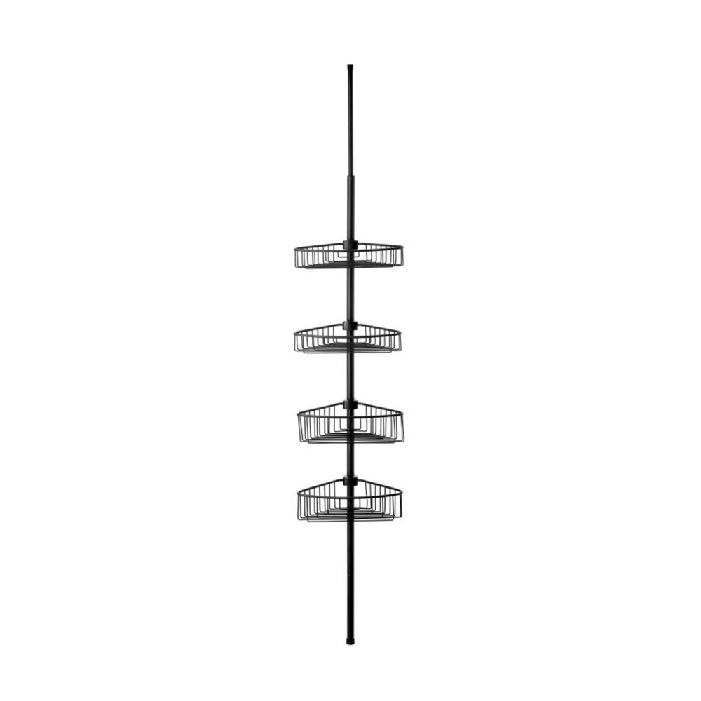 Barra Telescópica Alumínio 4 Cestos WC 35.5X21.5X270cm