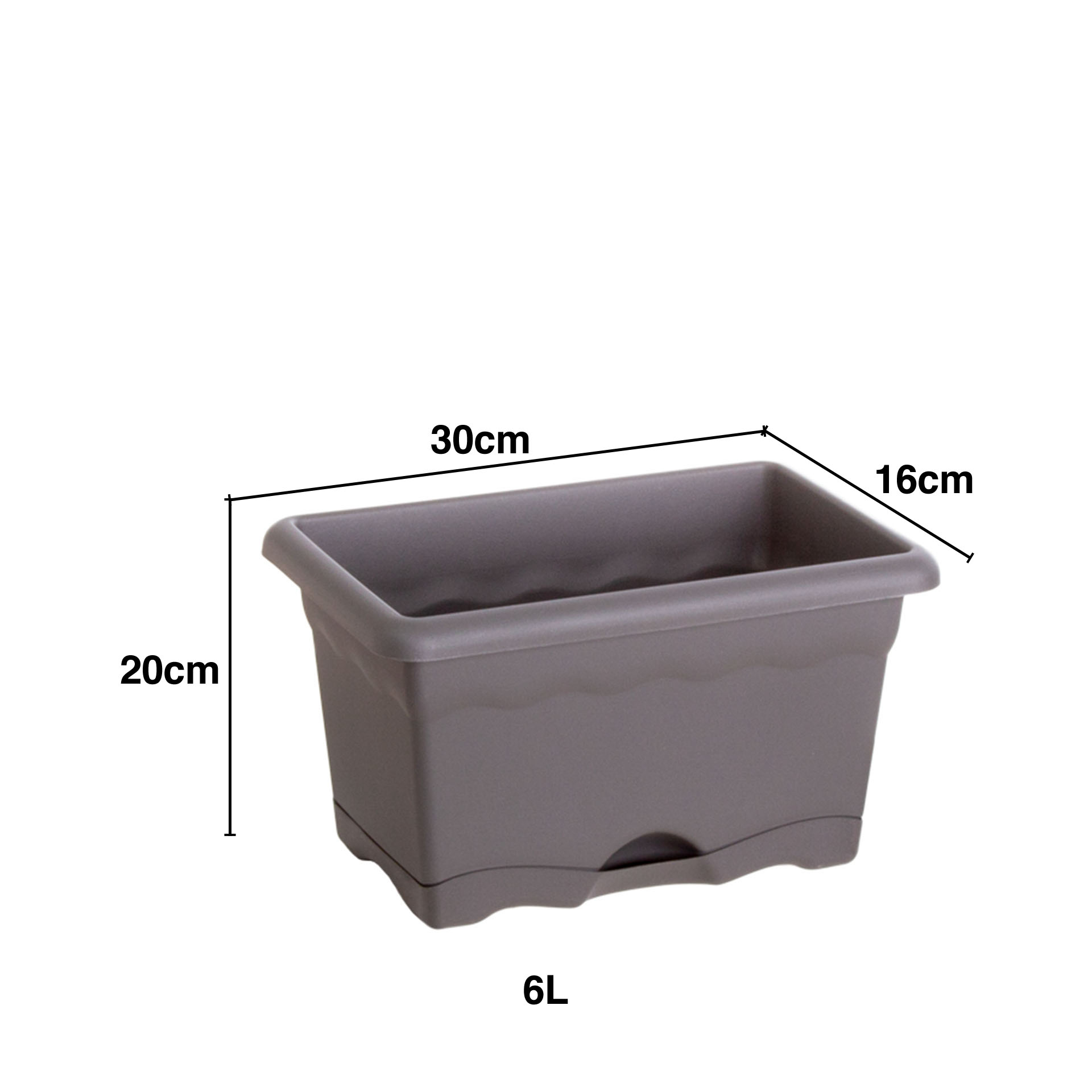 Floreira com Prato Terra