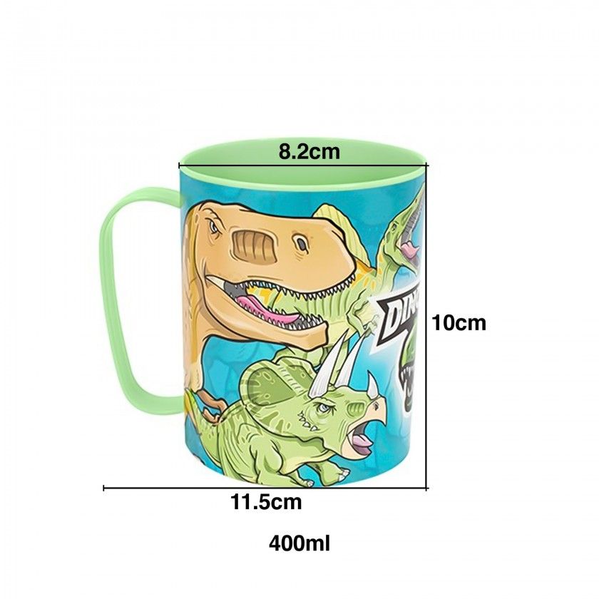 Caneca Fantasy Dinossauros 400ml 11.5X8.2X10cm Caneca Fantasy Dinossauros 400ml 11.5X8.2X10cm